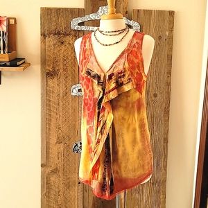 Gregory Parkinson tie-dye, sleeveless tunic size medium